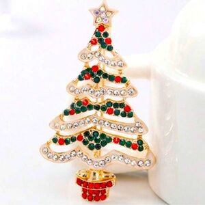 Vintage Christmas Tree Pin